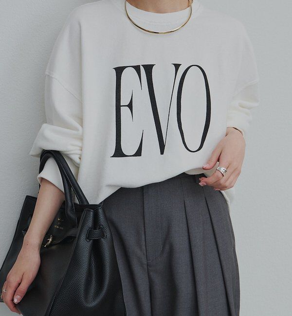  「ビッグロゴ裏毛スウェット」|プルオーバー|オフホワイト