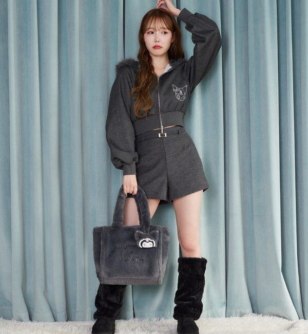  「【マイメロディ／クロミコラボ】チャーム付きファーミニトートバッグ」|ショルダー・メッセンジャー|