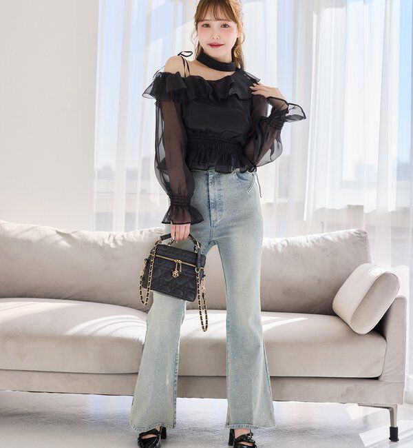  「2WAYワンショルフリルブラウス」|シャツ・ブラウス|