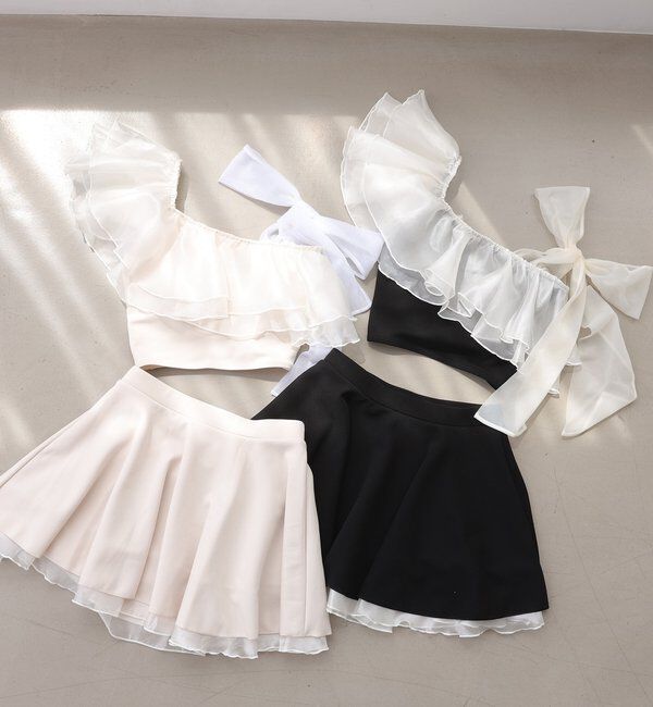  「swimwear/肩リボンワンショル(3点セット)」|その他|