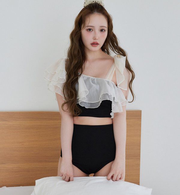  「swimwear/肩リボンワンショル(3点セット)」|その他|