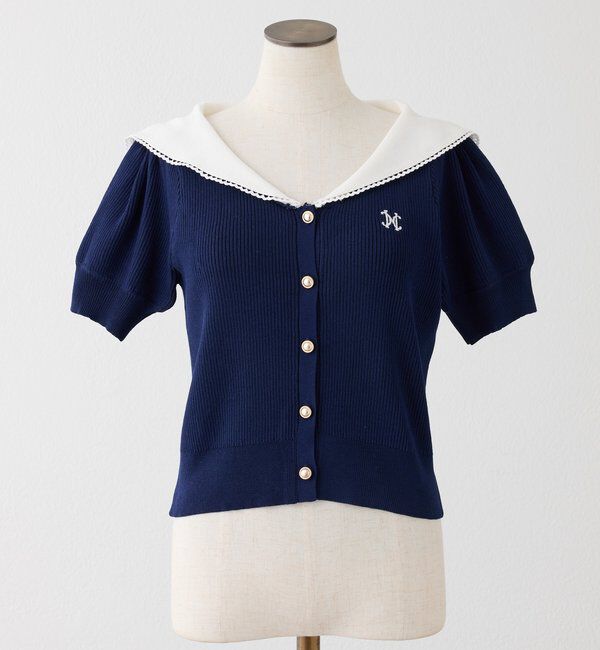  「セーラー半袖ニット」|ニット・セーター|