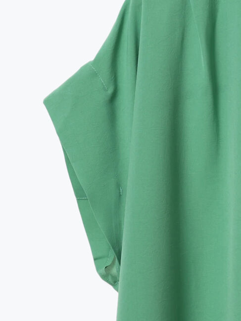 Samansa Mos2 blue「【接触冷感】ポンチョブラウス」|シャツ・ブラウス|