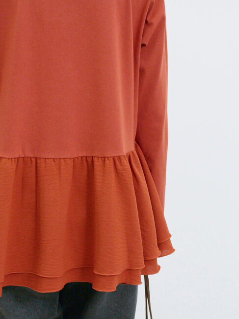 Samansa Mos2 blue「ペプラムドッキングカットソー」|Tシャツ・カットソー|