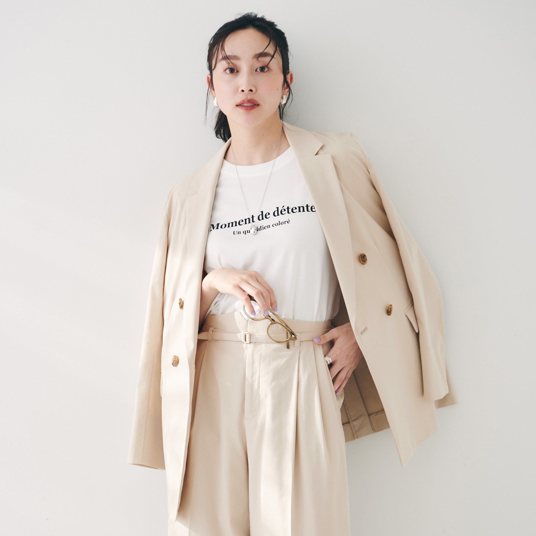 UNTITLED「【セットアップ可能／オンオフ】ラミー混 ダブルブレストジャケット」|テーラードジャケット|