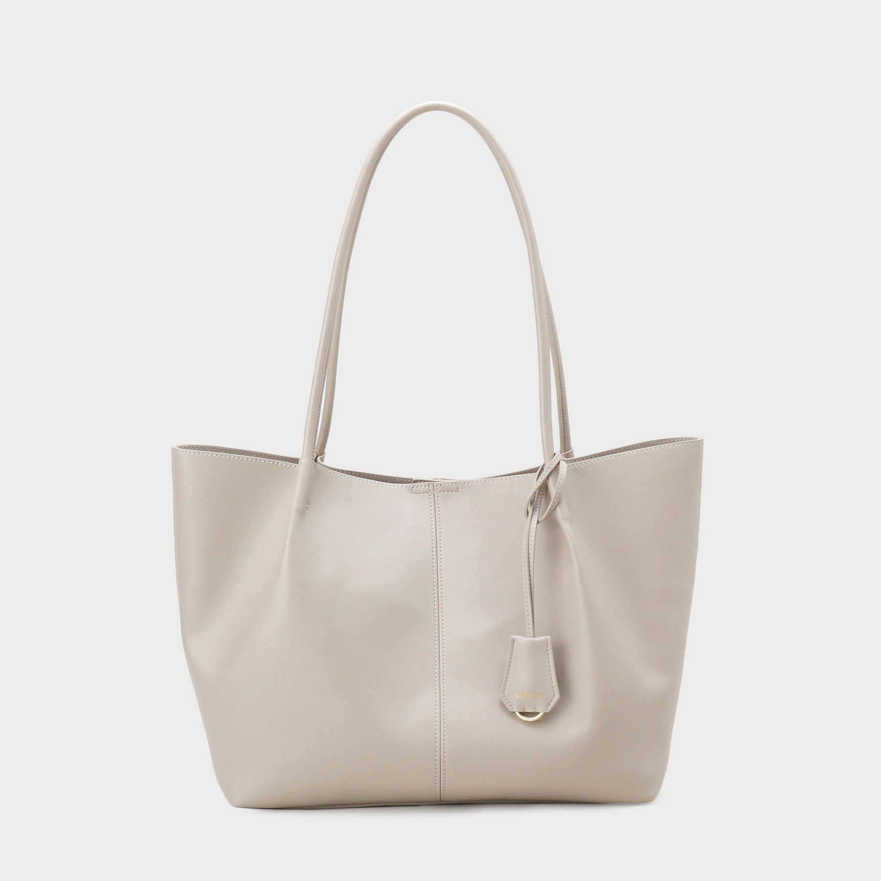 UNTITLED「スプリットレザートート」|トートバッグ|ライトベージュ(05