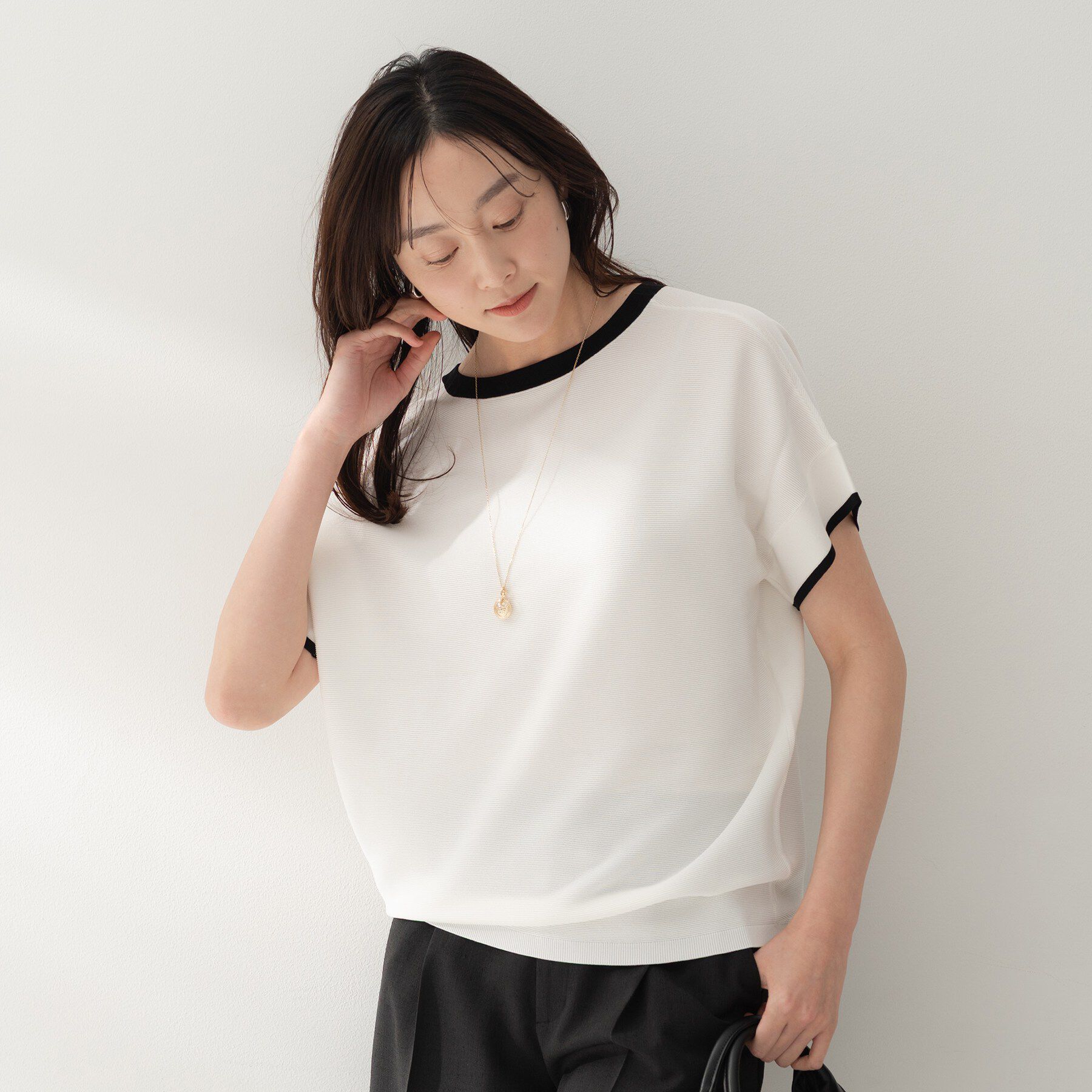 UNTITLED「前後2WAYフレンチスリーブニット」|ニット・セーター|