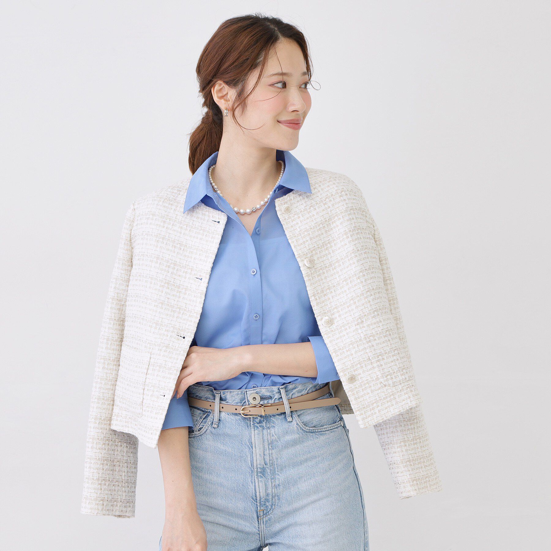 COUP DE CHANCE「【手洗い可／ソフトな風合い】シアーローンシャツ」|シャツ・ブラウス|