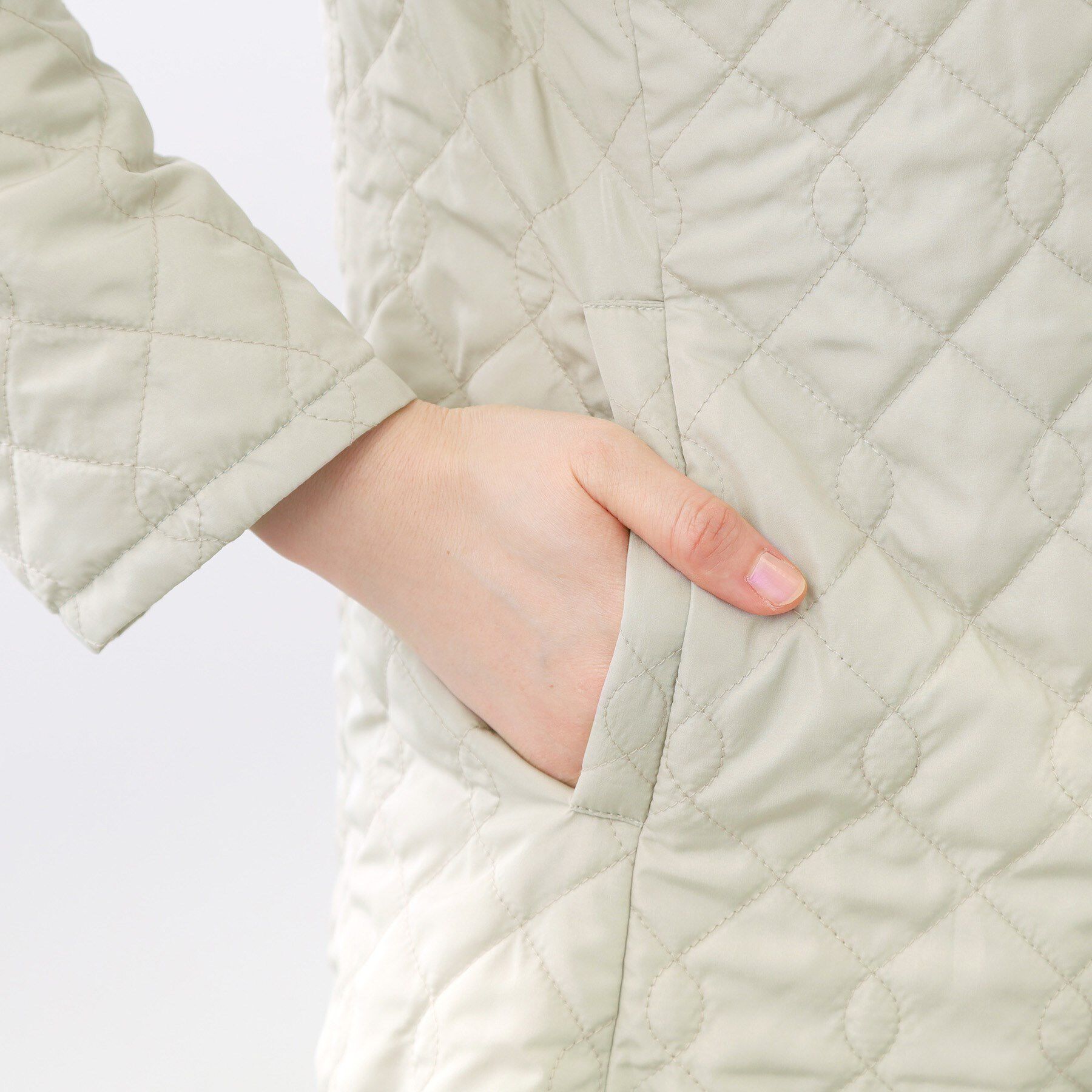 Reflect「【リバーシブルで着られる◎】ダイヤ柄キルトジャケット」|ダウン|