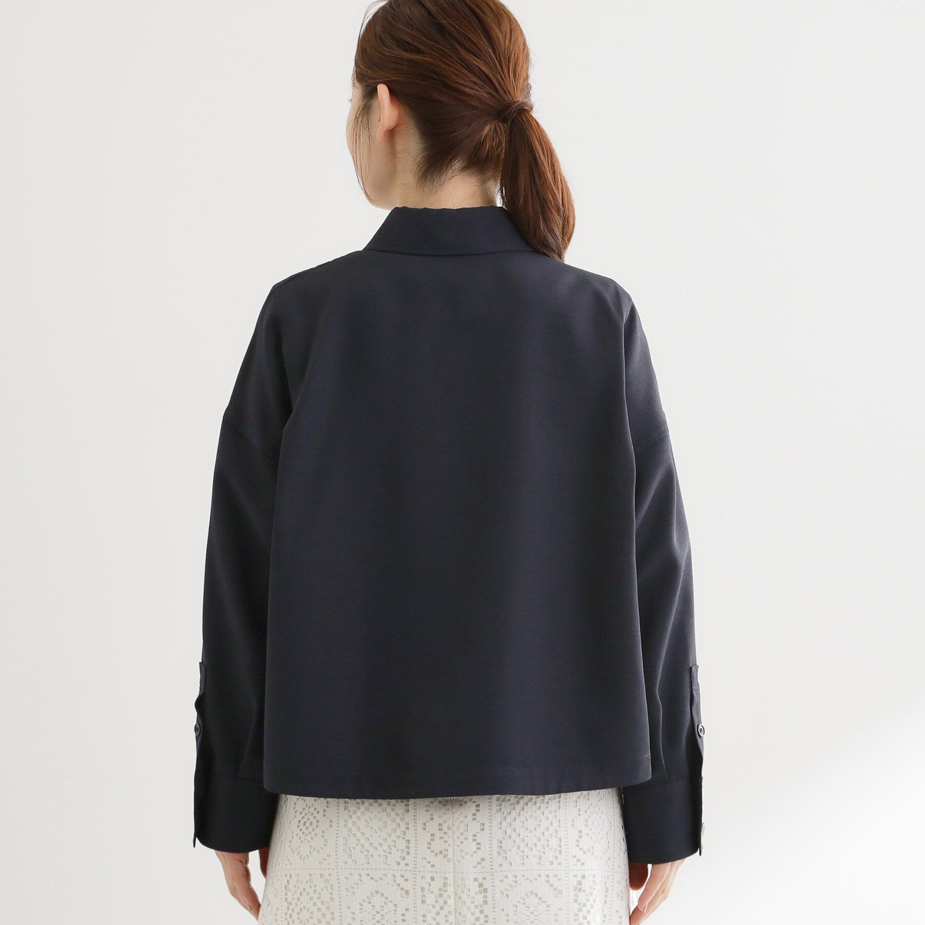 Reflect「リネンライクシャツブルゾン」|ブルゾン・スタジャン|