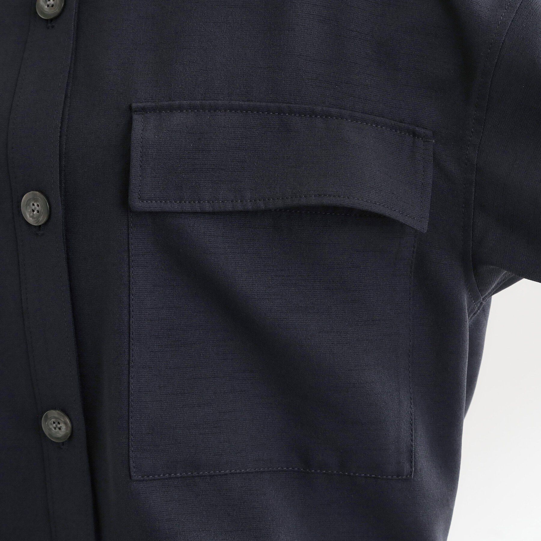 Reflect「リネンライクシャツブルゾン」|ブルゾン・スタジャン|