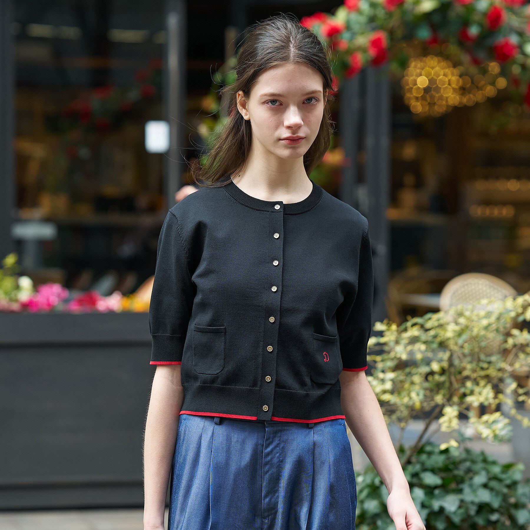 DRESSTERIOR「【UVカット/ウォッシャブル】クールタッチ ニットカーディガン」|カーディガン|ブラック(519)