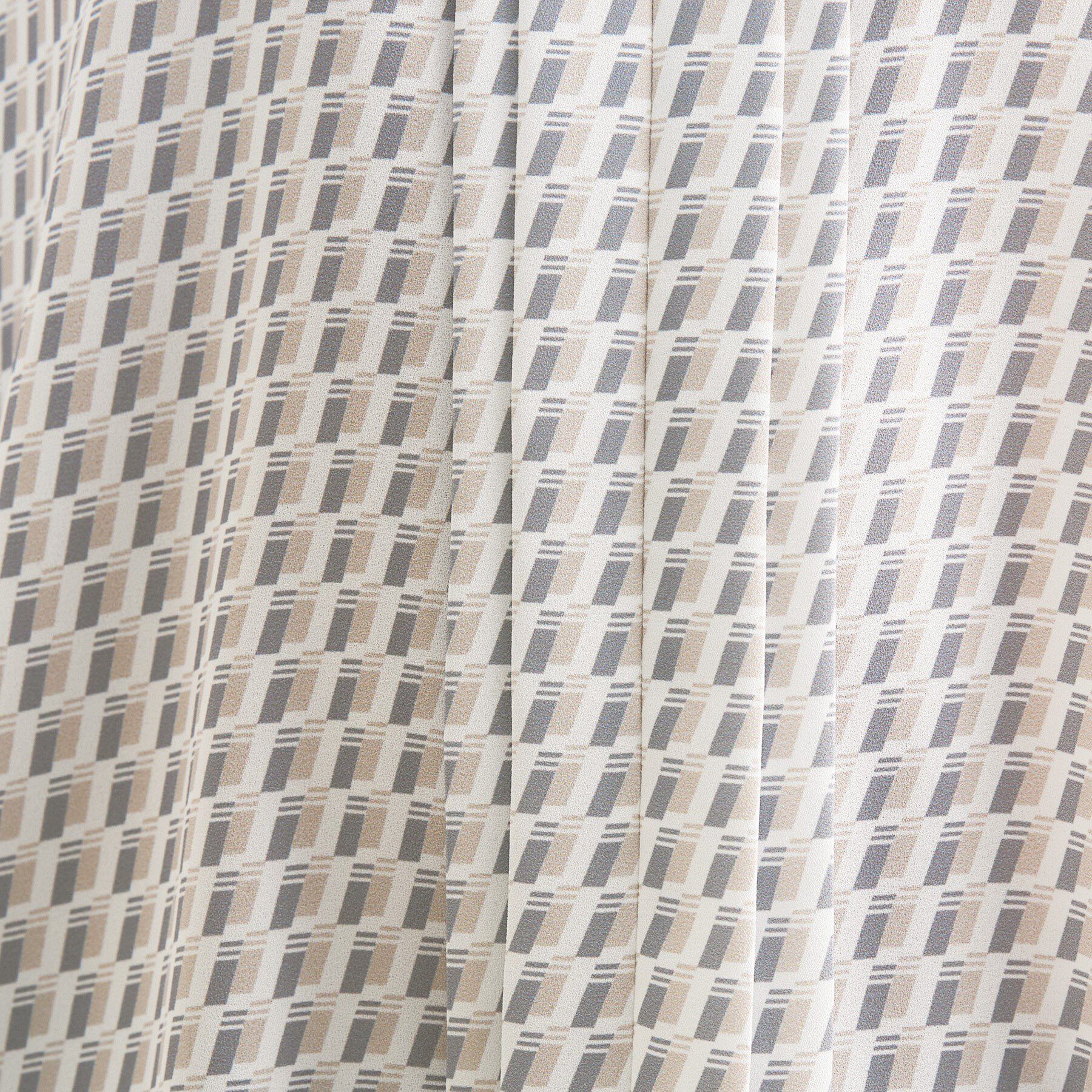 INDIVI「【洗える／透けにくい】ジオメ柄プリントブラウス」|シャツ・ブラウス|