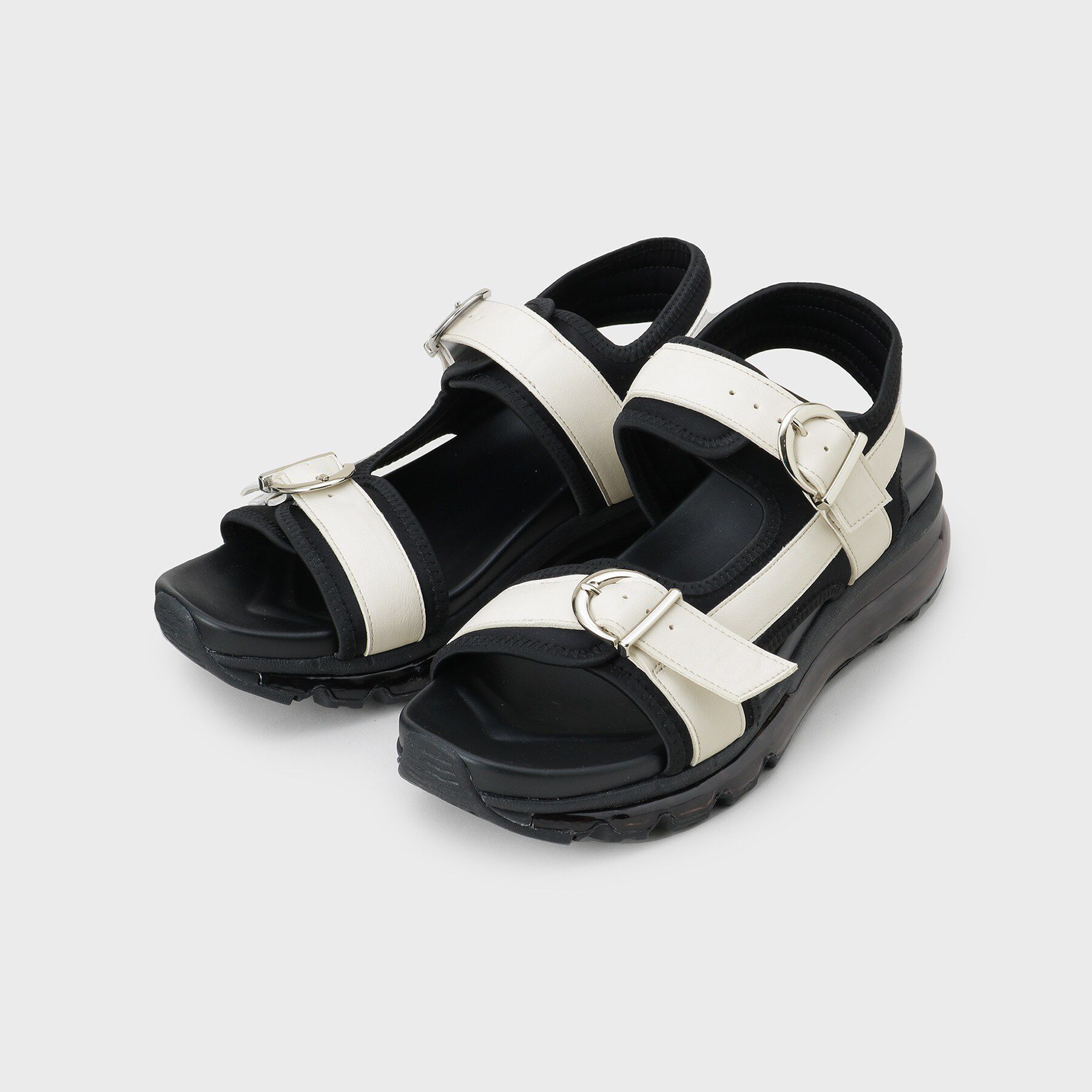 tk.TAKEO KIKUCHI「クリアソールダブルベルトサンダル」|サンダル|