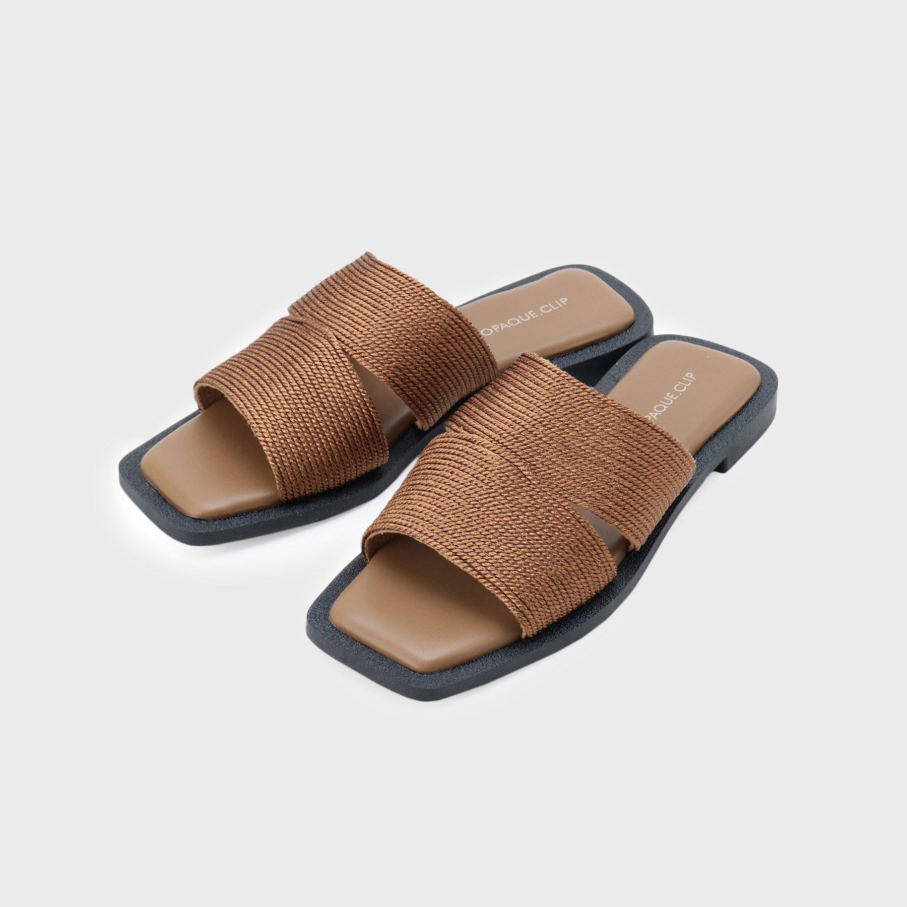 OPAQUE.CLIP「メタルコードミュールサンダル」|サンダル|