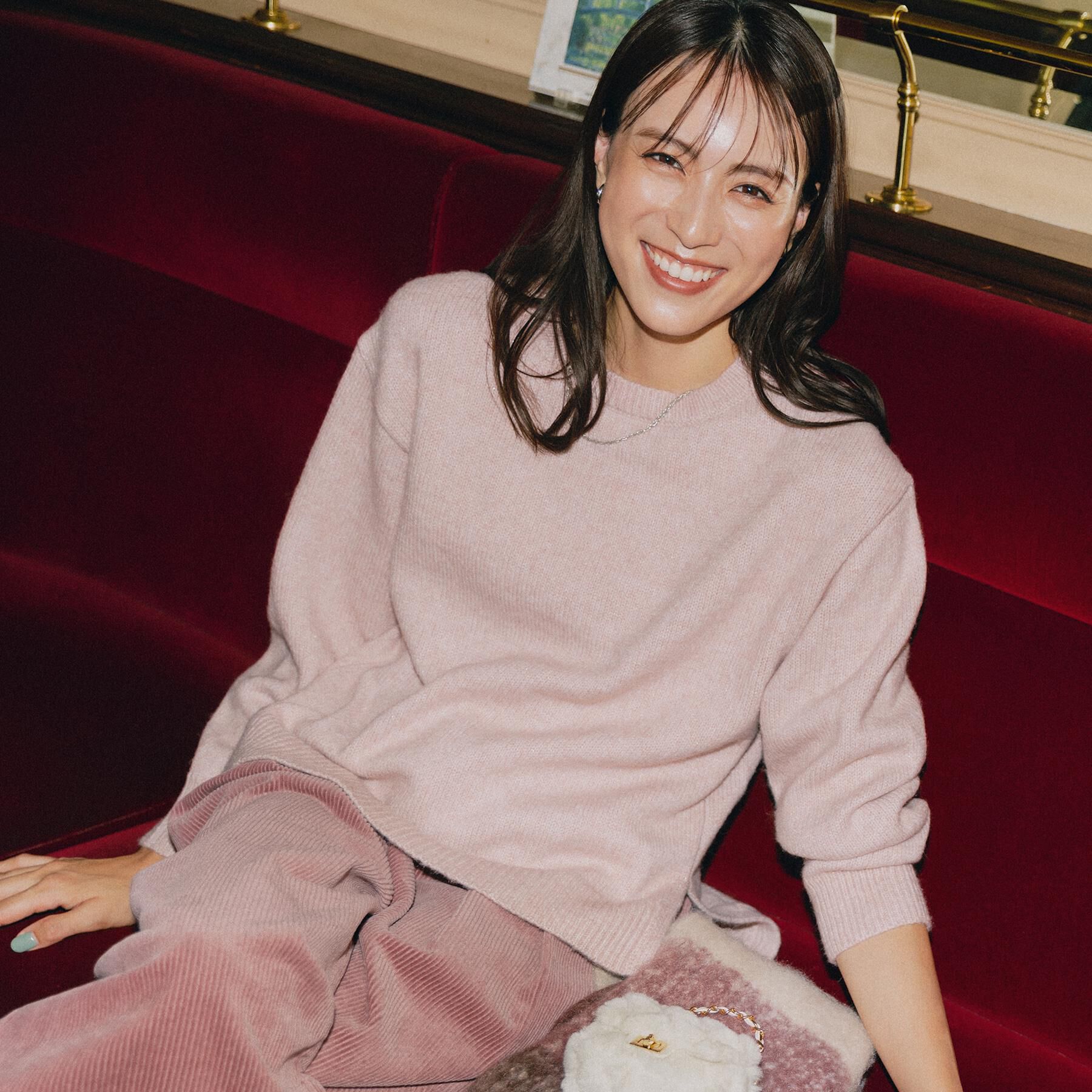 OPAQUE.CLIP「リラクシークルーネックニット【洗濯機OK】」|ニット・セーター|