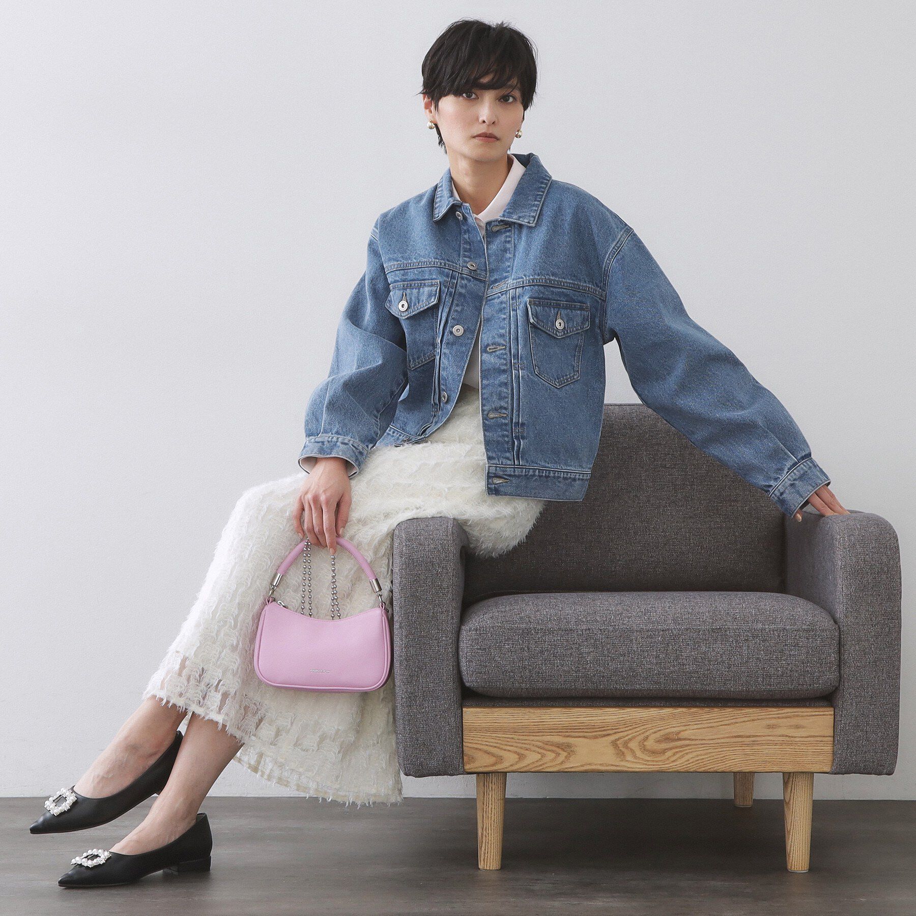 OPAQUE.CLIP「デニムジャケット【洗濯機OK】」|デニムジャケット|