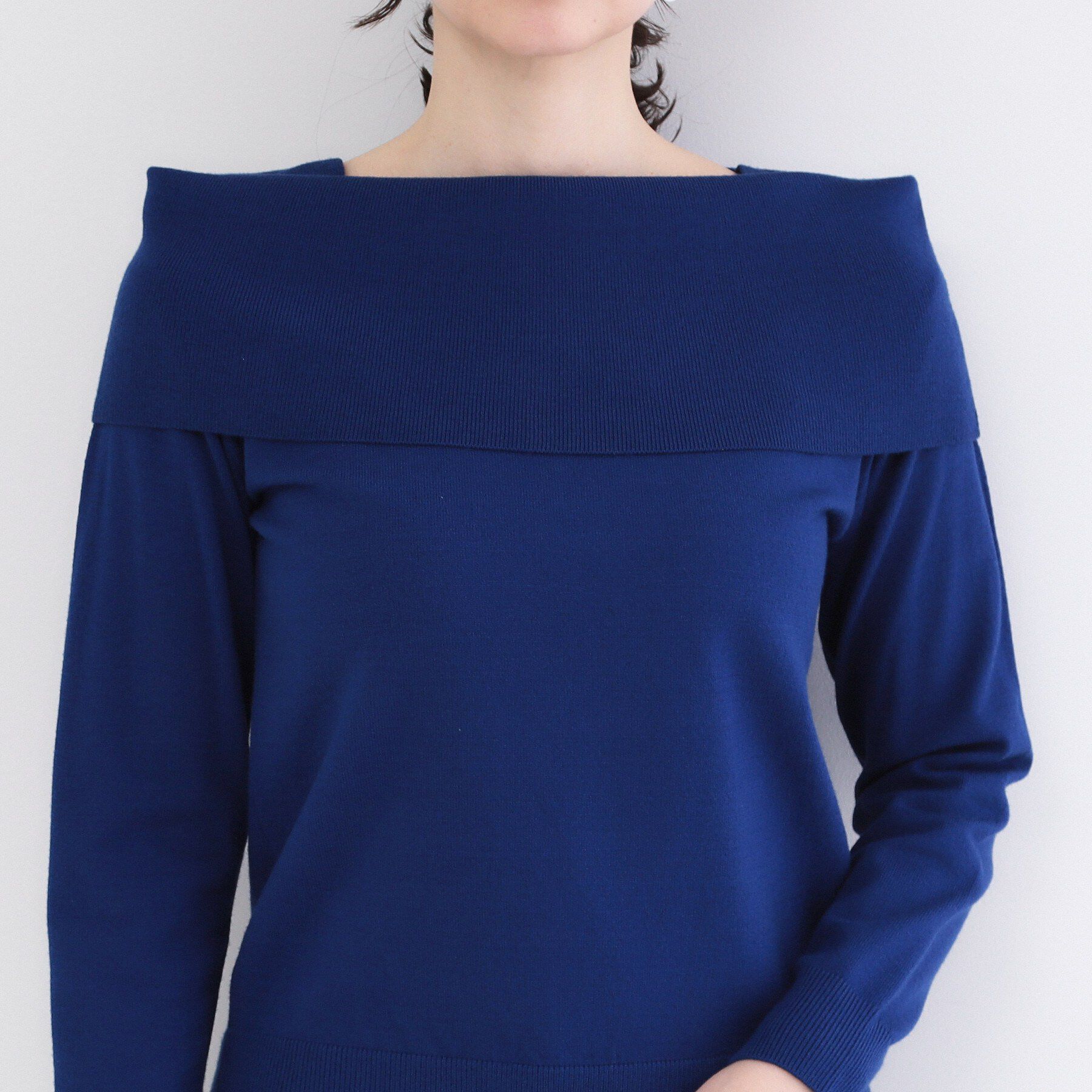 OPAQUE.CLIP「オフショルダーデザインニット【洗濯機OK】」|ニット・セーター|