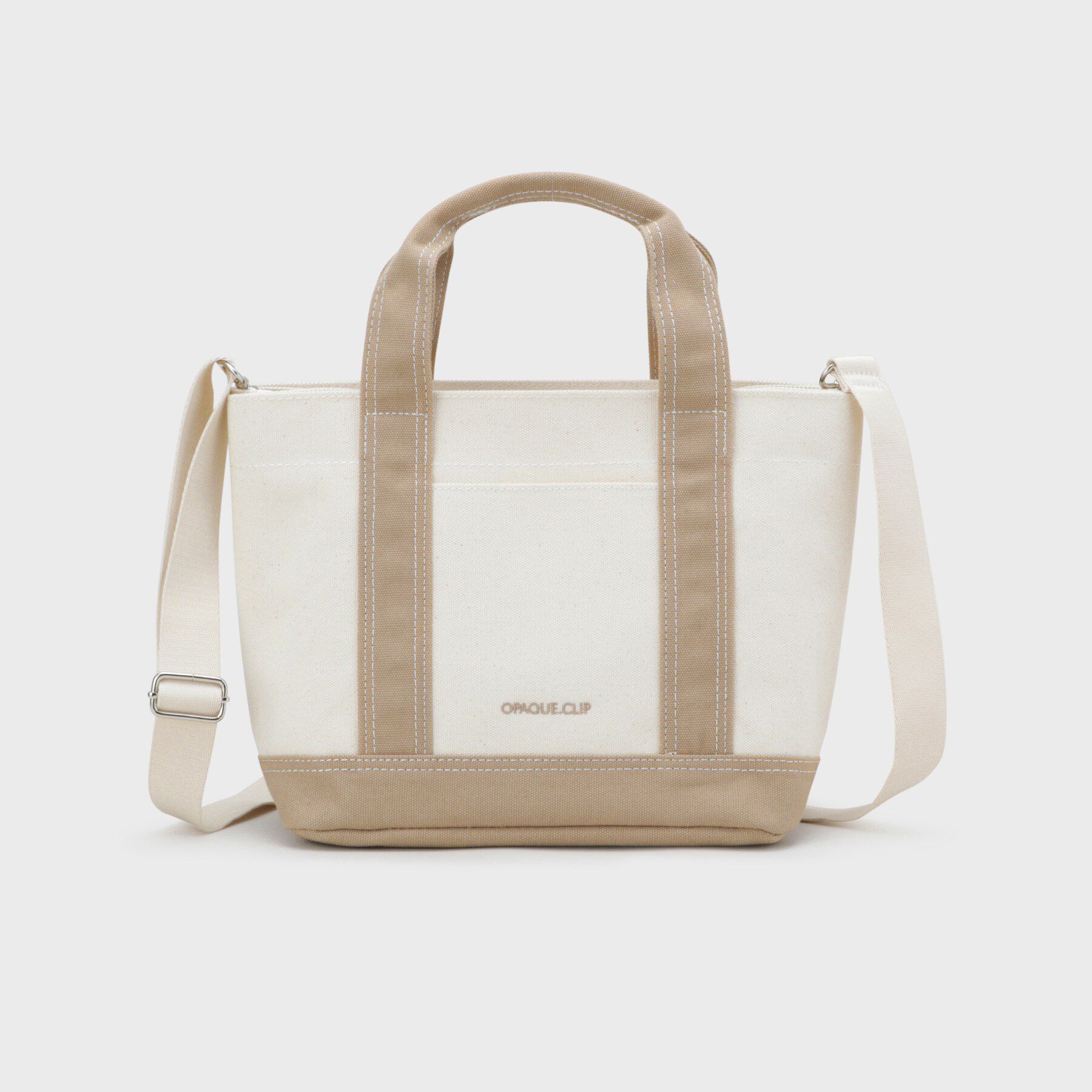 OPAQUE.CLIP「2WAYバイカラー帆布ミドルトート」|トートバッグ|