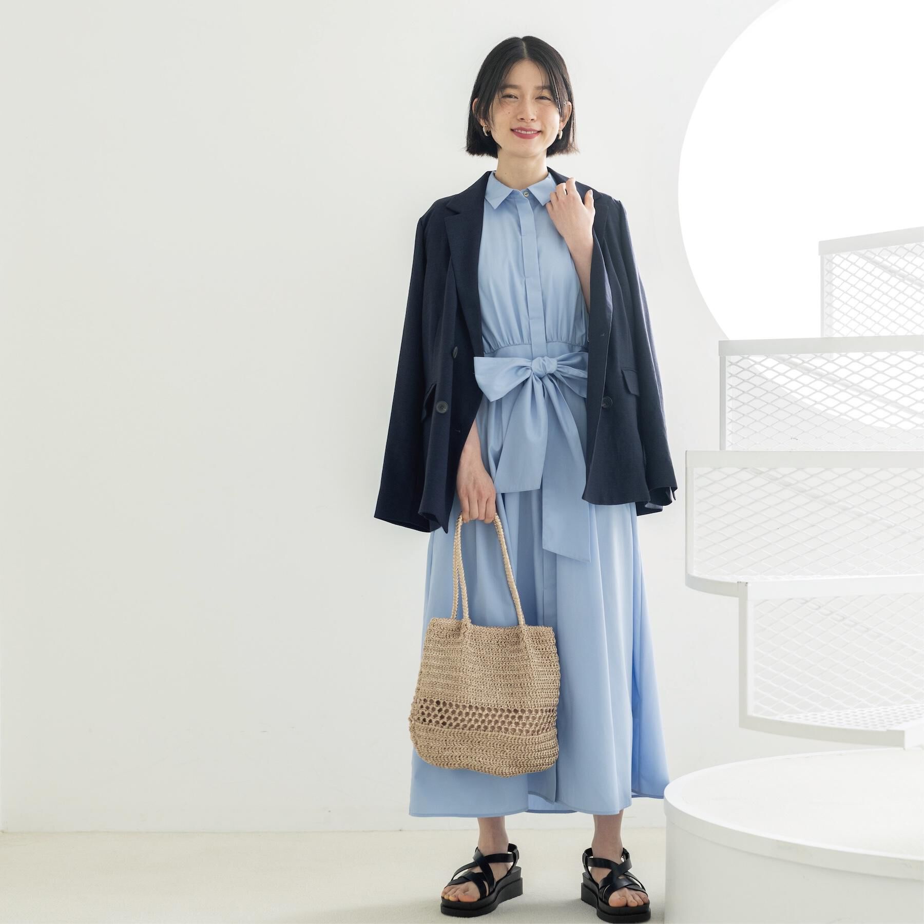 OPAQUE.CLIP「ダブルブレストジャケット【洗える/UVケア/防シワ加工/接触冷感】」|テーラードジャケット|