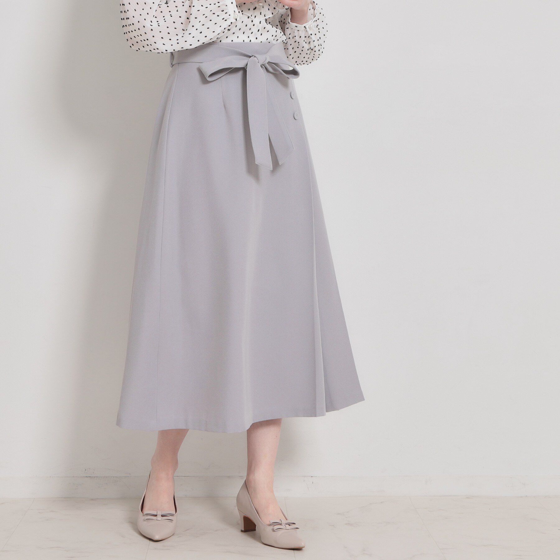 Couture broach「【洗える・通勤】サイドタック ナロースカート」|スカート|