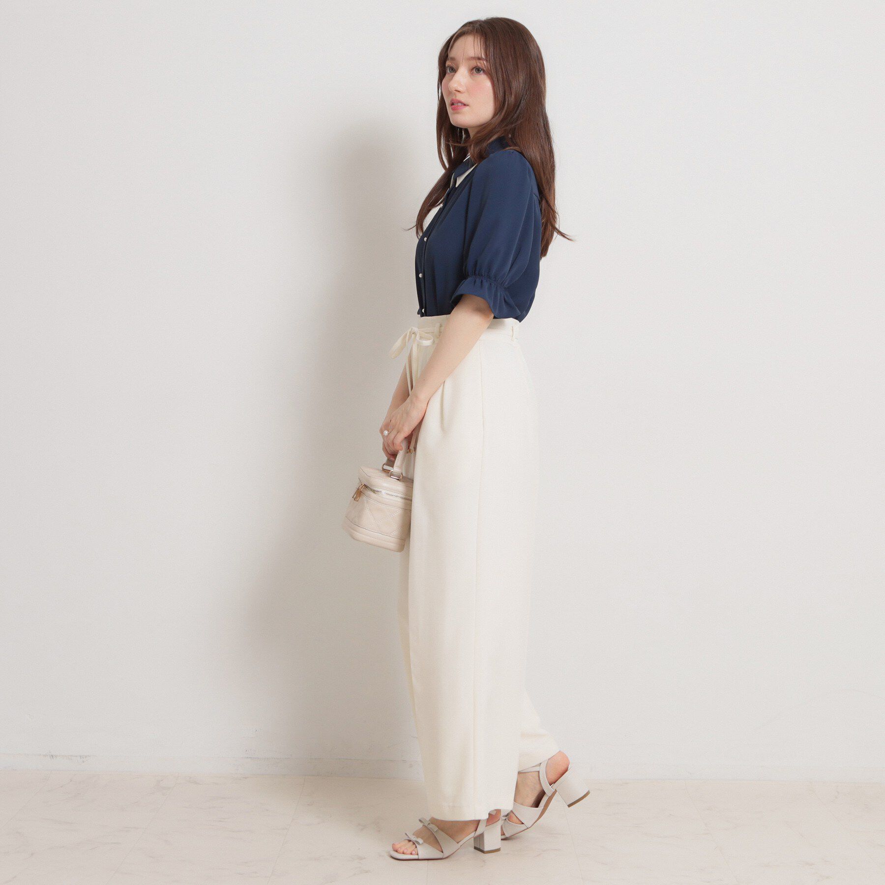 Couture broach「【通勤】ダブルカラー ブラウス」|シャツ・ブラウス|