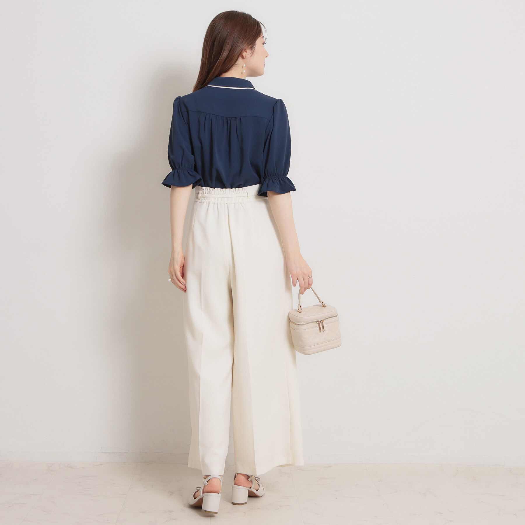 Couture broach「【通勤】ダブルカラー ブラウス」|シャツ・ブラウス|