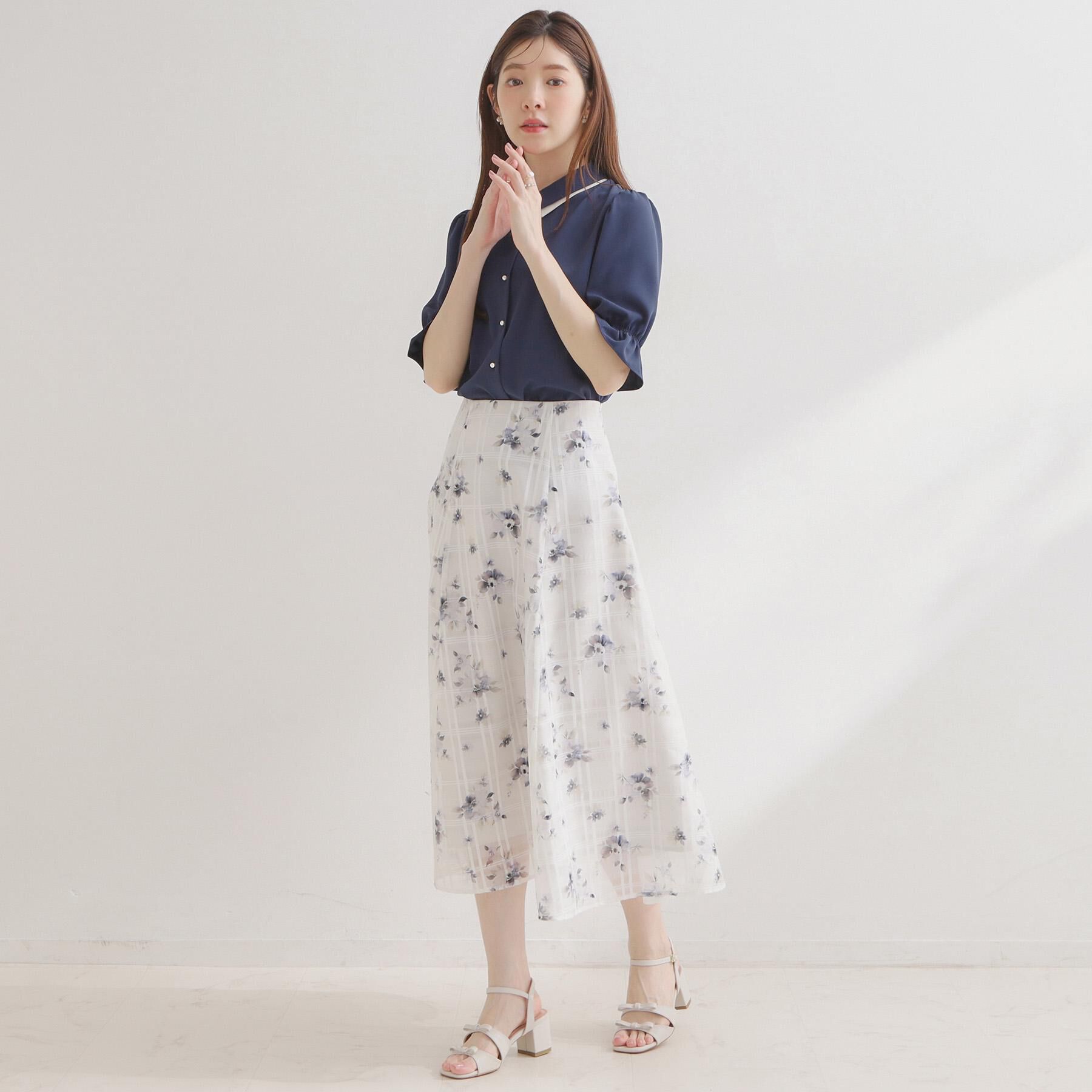 Couture broach「【通勤】ダブルカラー ブラウス」|シャツ・ブラウス|