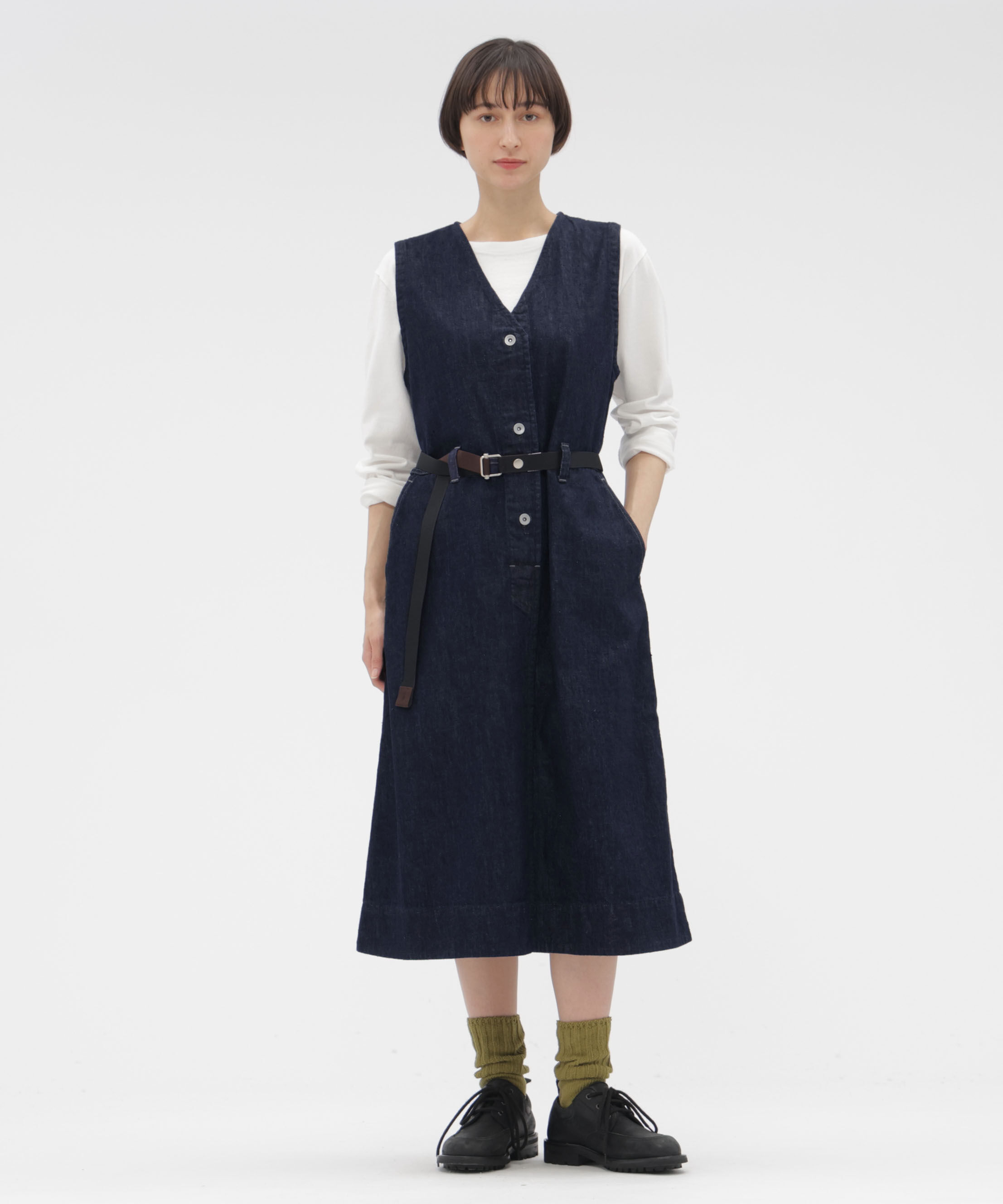 MHL.「CANTON LIGHT DENIM DRESS」|ワンピース|INDIGO5