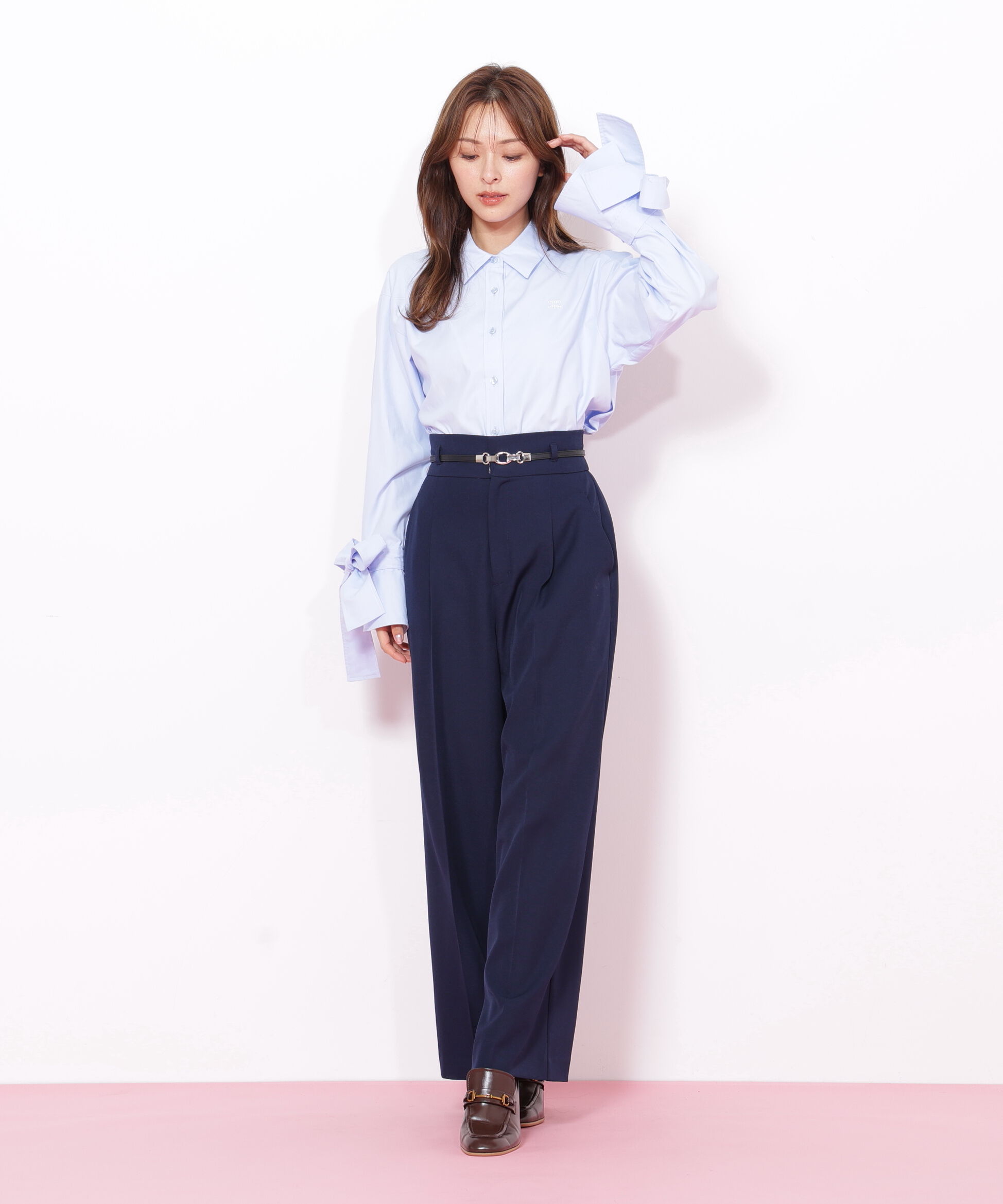  「アイコニック袖リボンブラウス」|シャツ・ブラウス|