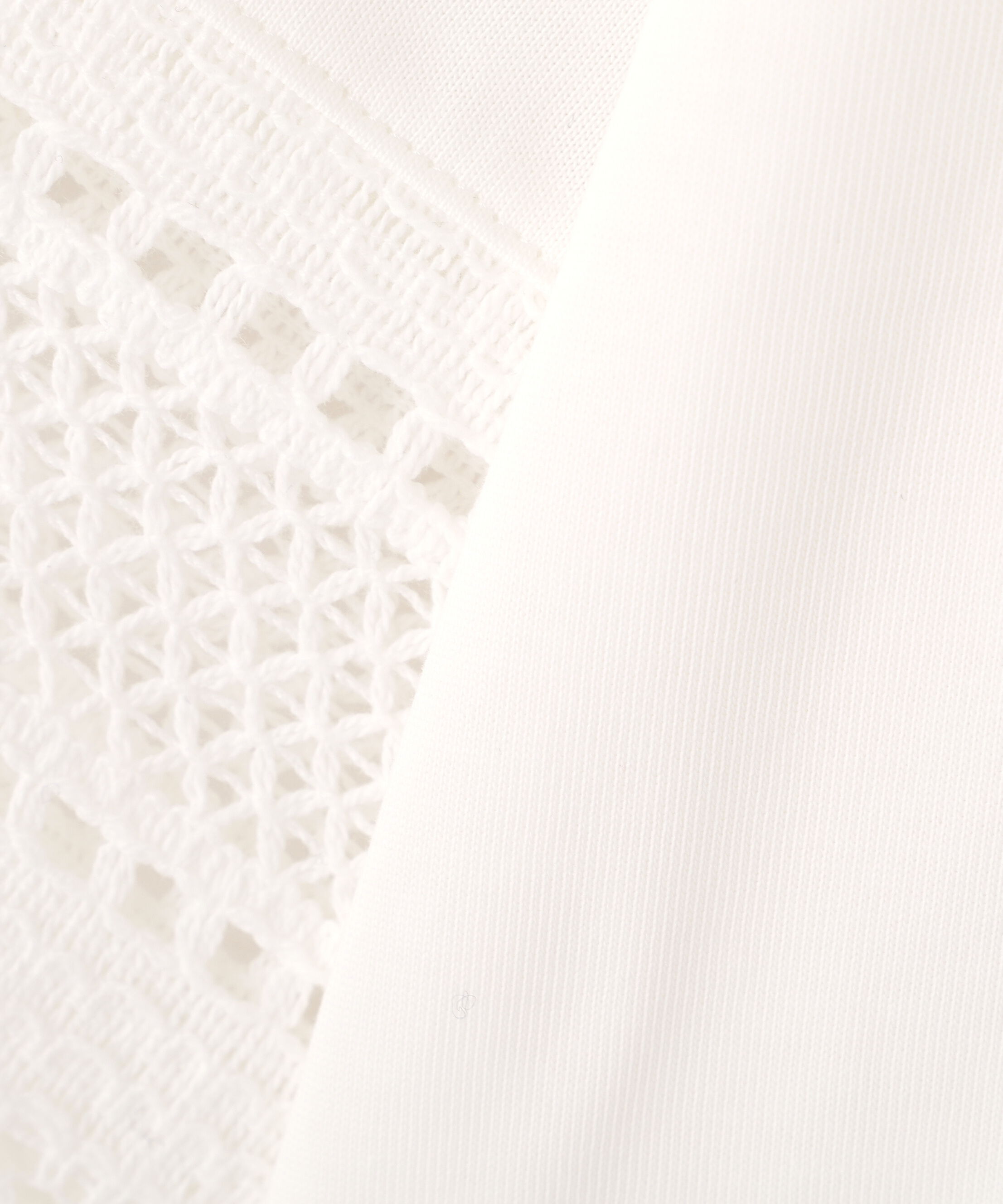  「◆袖レース強撚糸ＴＯＰＳ」|Tシャツ・カットソー|