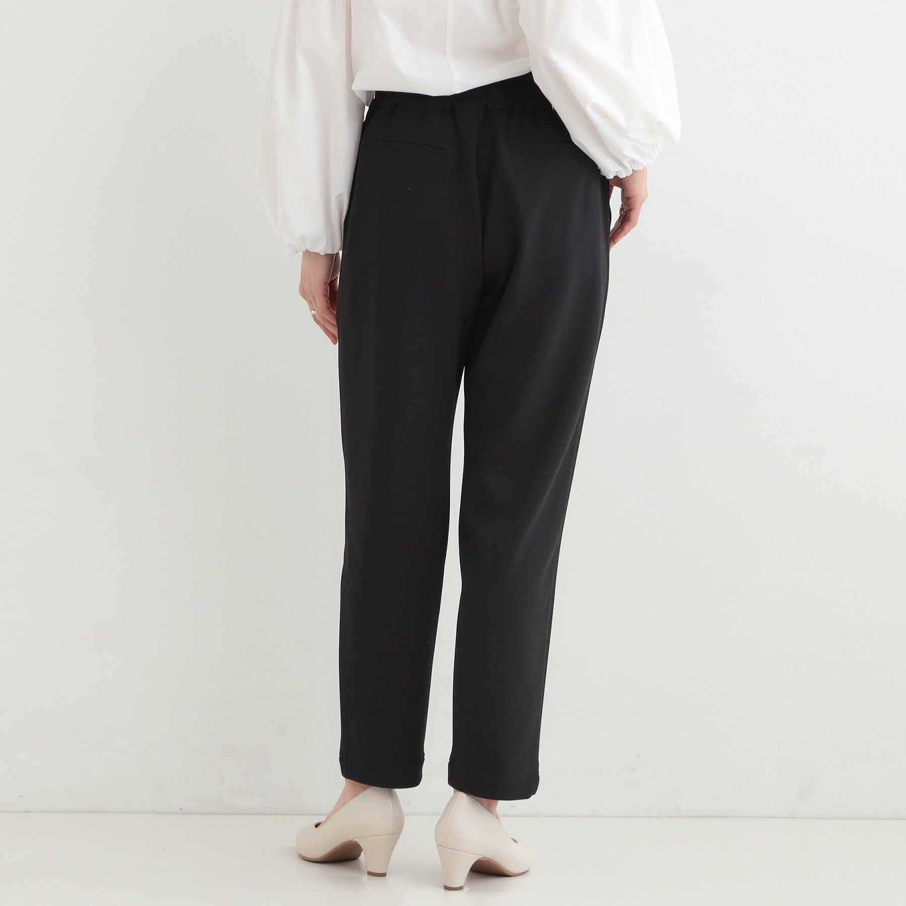 SHOO･LA･RUE「【SS-LL/洗濯後しわになりにくい】スマートに見えるイージーテーパードパンツ」|その他|