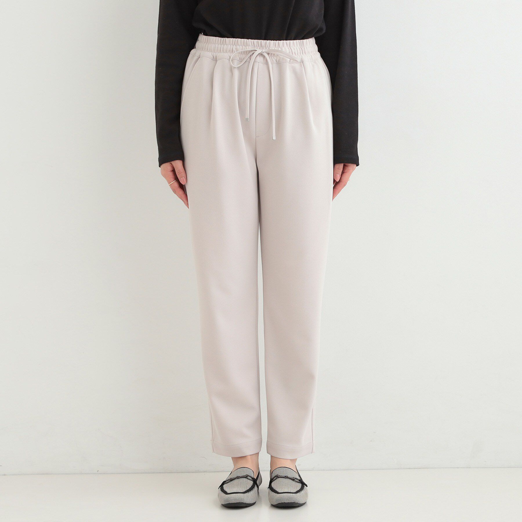 SHOO･LA･RUE「【SS-LL/洗濯後しわになりにくい】スマートに見えるイージーテーパードパンツ」|その他|