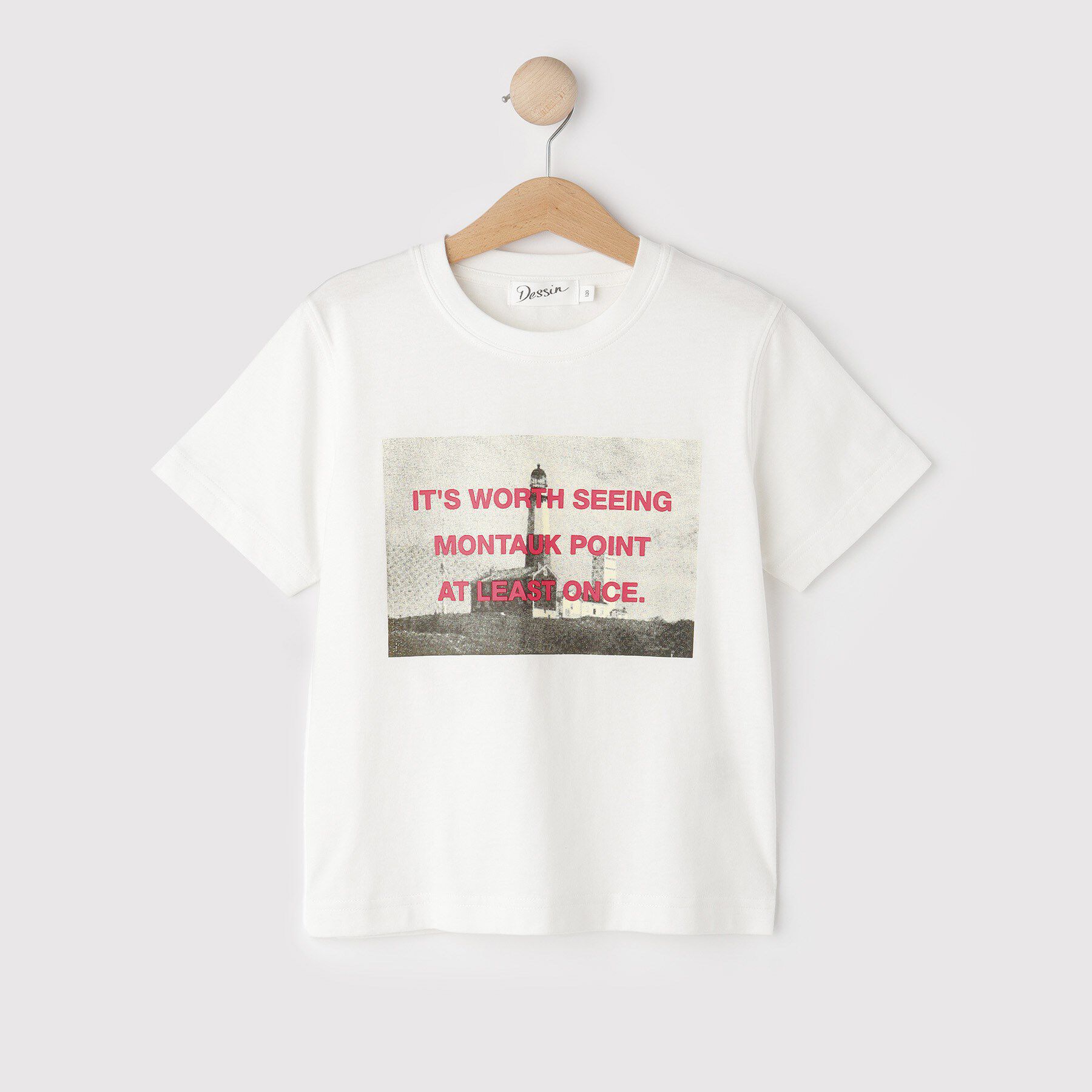 Dessin「【大人とリンクコーデ】フォトプリントTシャツ」|Tシャツ・カットソー|ホワイト(001)