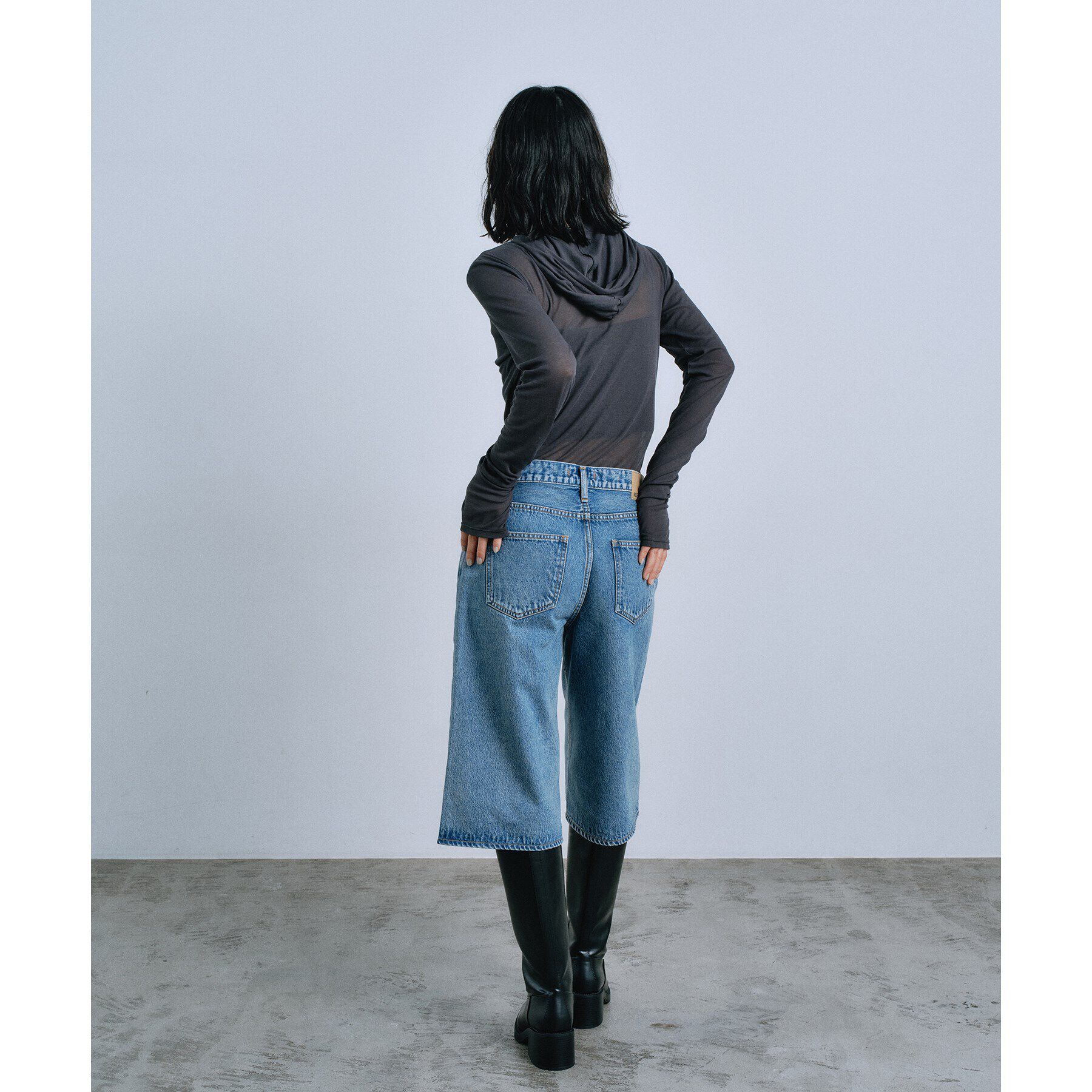 CODE A「【Re】sheer hoodie tee」|ニット・セーター|