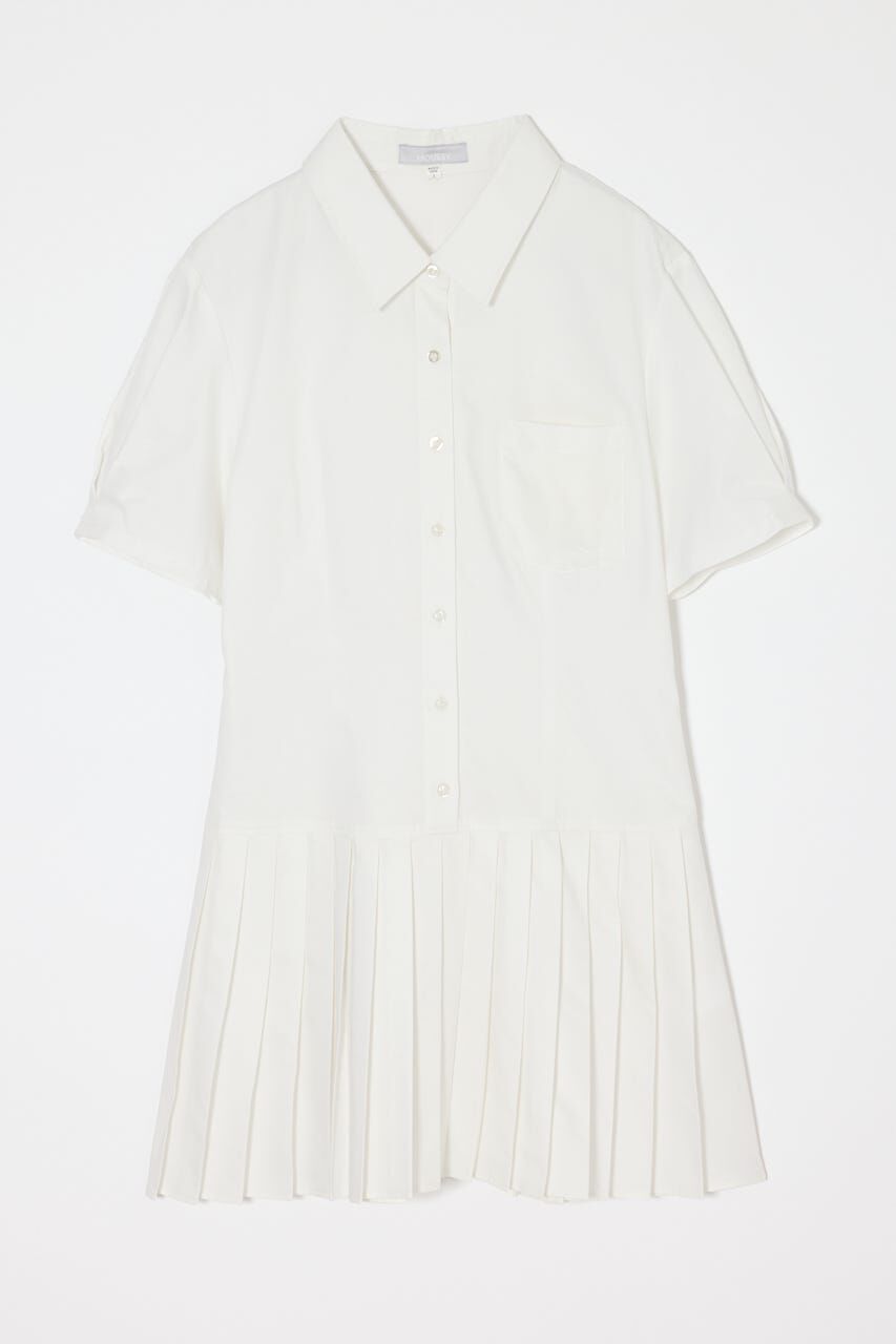 MOUSSY「PLEATED SHIRT MINI ドレス」|ワンピース|