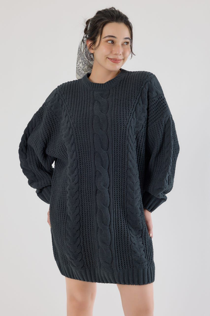 RODEO CROWNS「ケーブルモールニットワンピース」|ワンピース|C.GRY