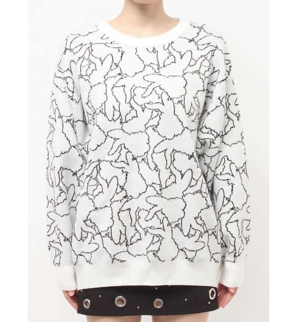 GYDA「BUNNY patternニットトップス」|ニット・セーター|