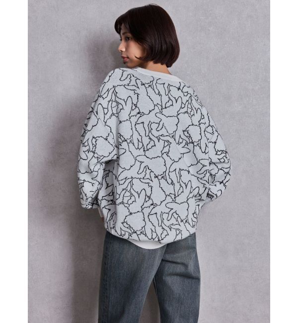 GYDA「BUNNY patternニットトップス」|ニット・セーター|