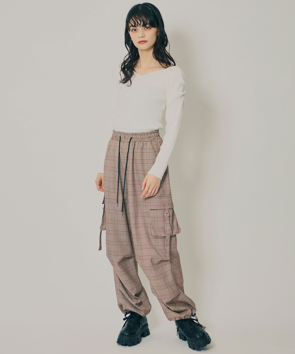 REDYAZEL「4wayリブニットトップス」|ニット・セーター|