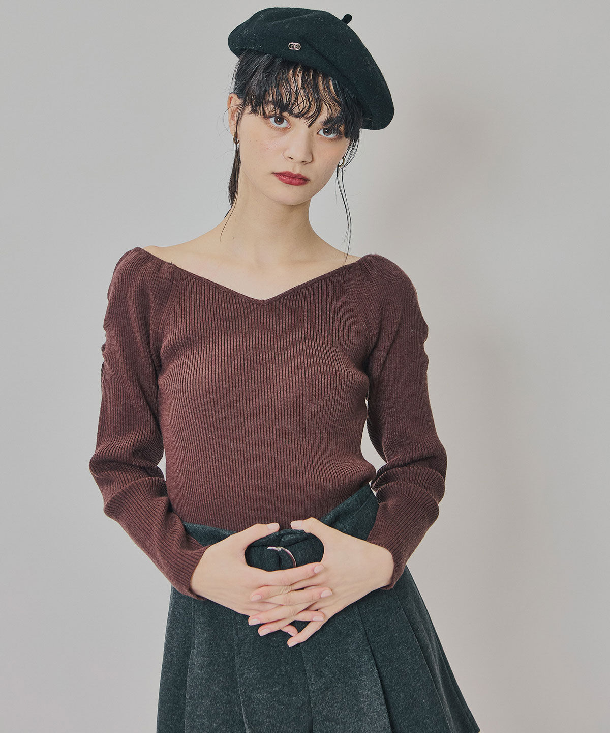 REDYAZEL「4wayリブニットトップス」|ニット・セーター|