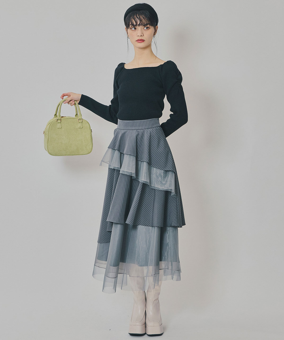 REDYAZEL「4wayリブニットトップス」|ニット・セーター|