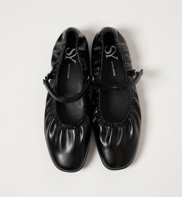 SY UNITED ARROWS「＜SY＞ シャーリングベルクロ フラット20&uarr;」|バレエシューズ|