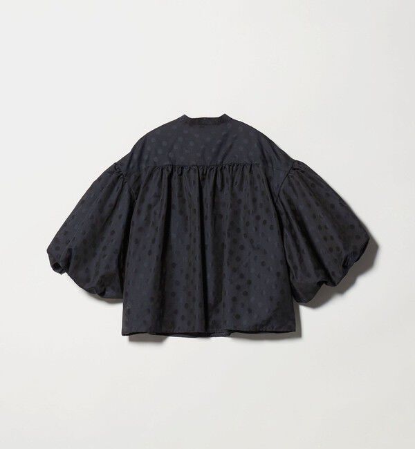 UNITED ARROWS「シアー ドット パフ ブラウス ‐ウォッシャブル‐」|シャツ・ブラウス|