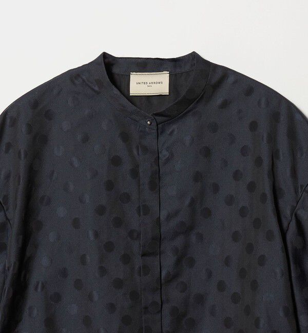 UNITED ARROWS「シアー ドット パフ ブラウス ‐ウォッシャブル‐」|シャツ・ブラウス|