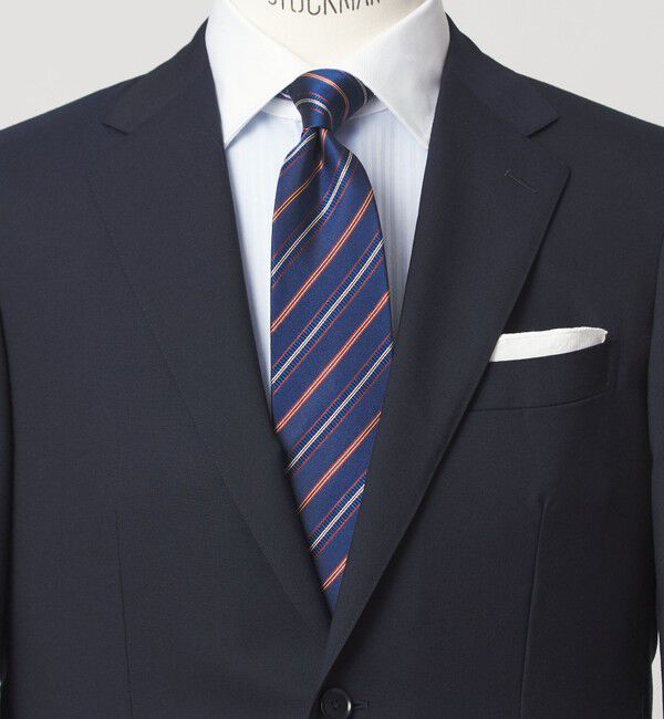 UNITED ARROWS green label relaxing「GLR 8.0cm ストライプ ネクタイ」|ネクタイ・蝶ネクタイ|COBALT