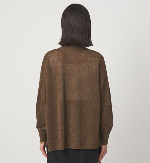 UNITED ARROWS green label relaxing「フレンチリネン Vネック カーディガン ウォッシャブル」|カーディガン|