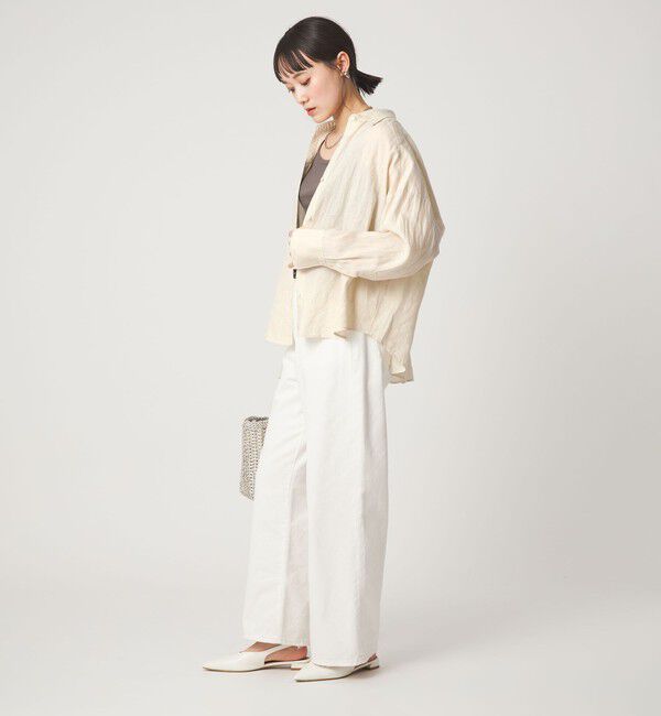 UNITED ARROWS green label relaxing「【結論シリーズ】リネンバランスシャツ［size SHORTあり］」|シャツ・ブラウス|