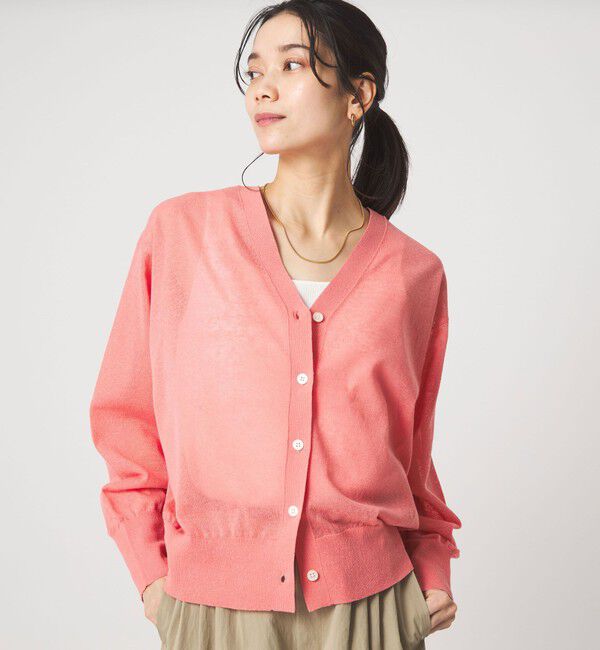 UNITED ARROWS green label relaxing「【結論シリーズ】ビューティーネック2WAYカーデ ウォッシャブル」|カーディガン|