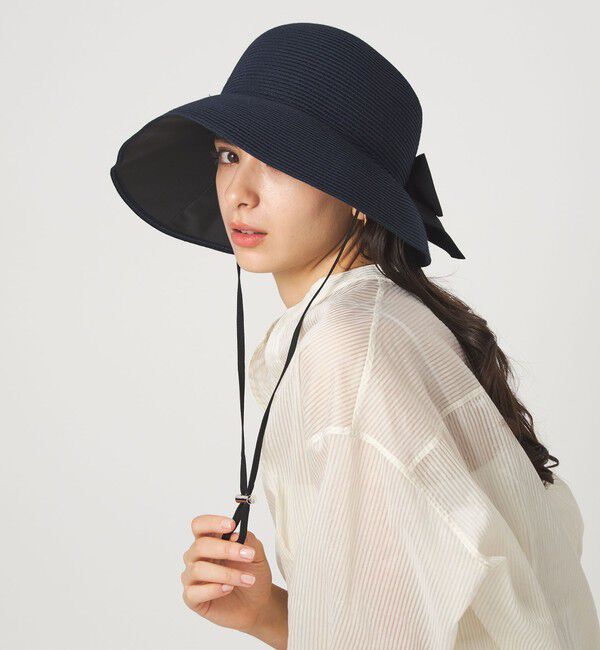 UNITED ARROWS green label relaxing「2WAY 遮光ブリム リボン ハット」|ハット|